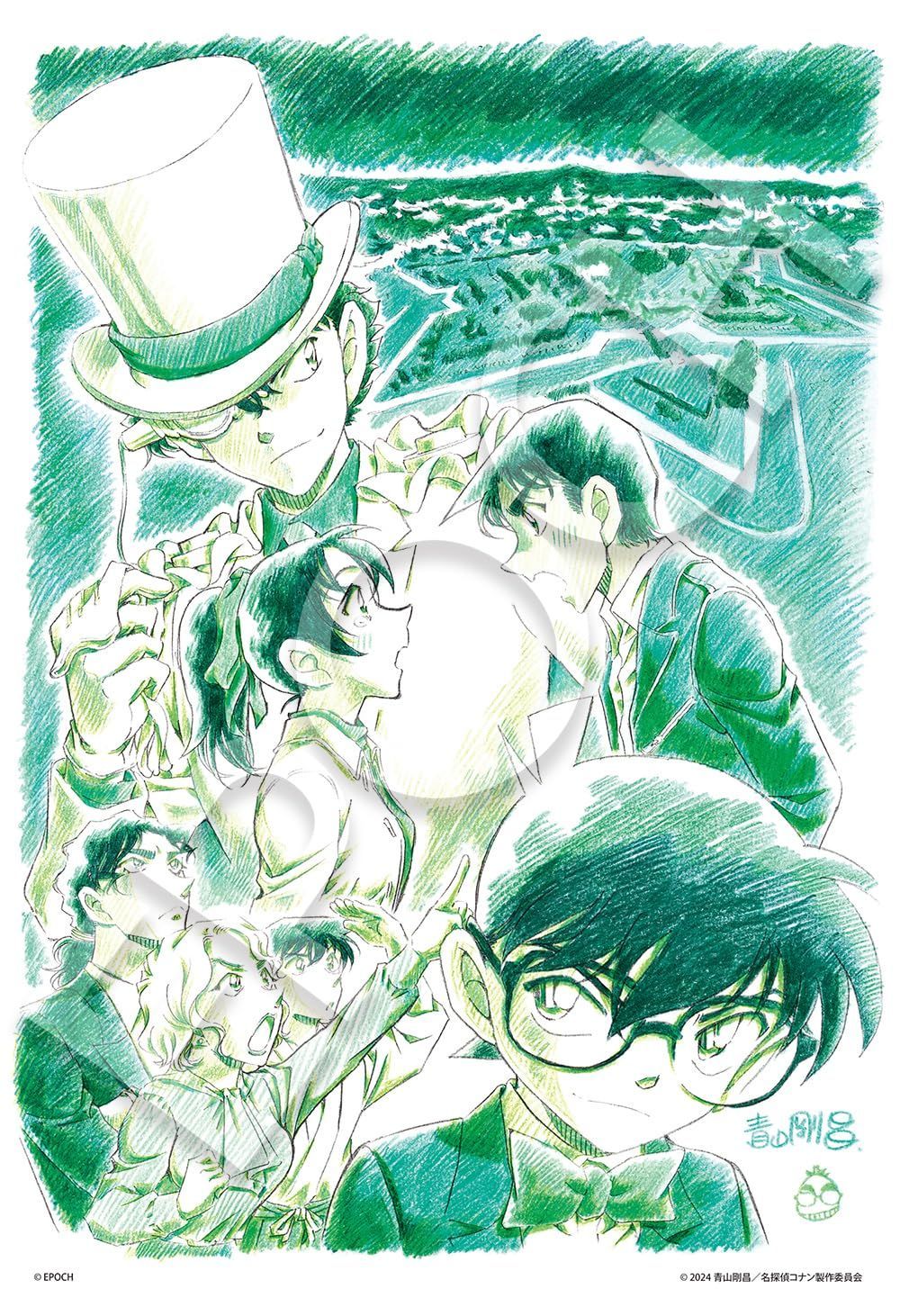 名探偵コナン 紺青の拳 青山先生直筆原画ポスターVer. 300ピース パズル ジグソーパズル 名探偵コナン劇場版 隻眼の残像-劇場版青山先生