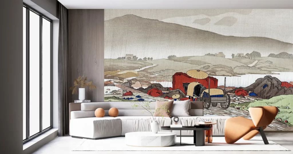 額装付き 柚木沙弥郎 日本民藝館 「型染爪文帯地」限定ポスター 柚木