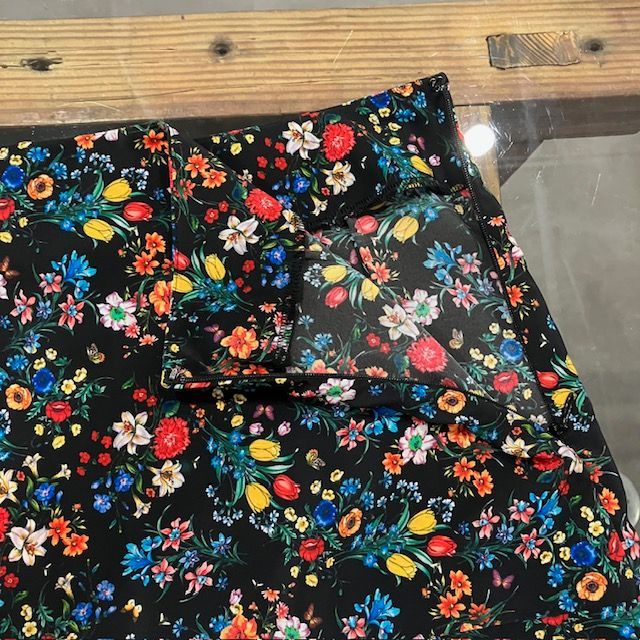 MEYAME メヤメ BEAUTIFUL SKIRT (FLOWER) BLACK ビューティフル