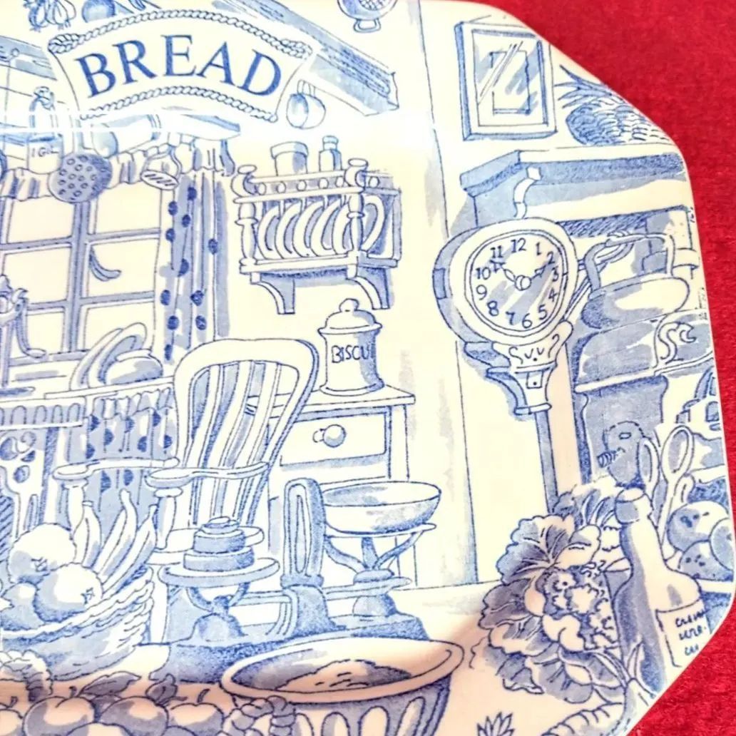 美品】英バーレイ社 Burleigh 角皿 スクエアディッシュ マチルダ