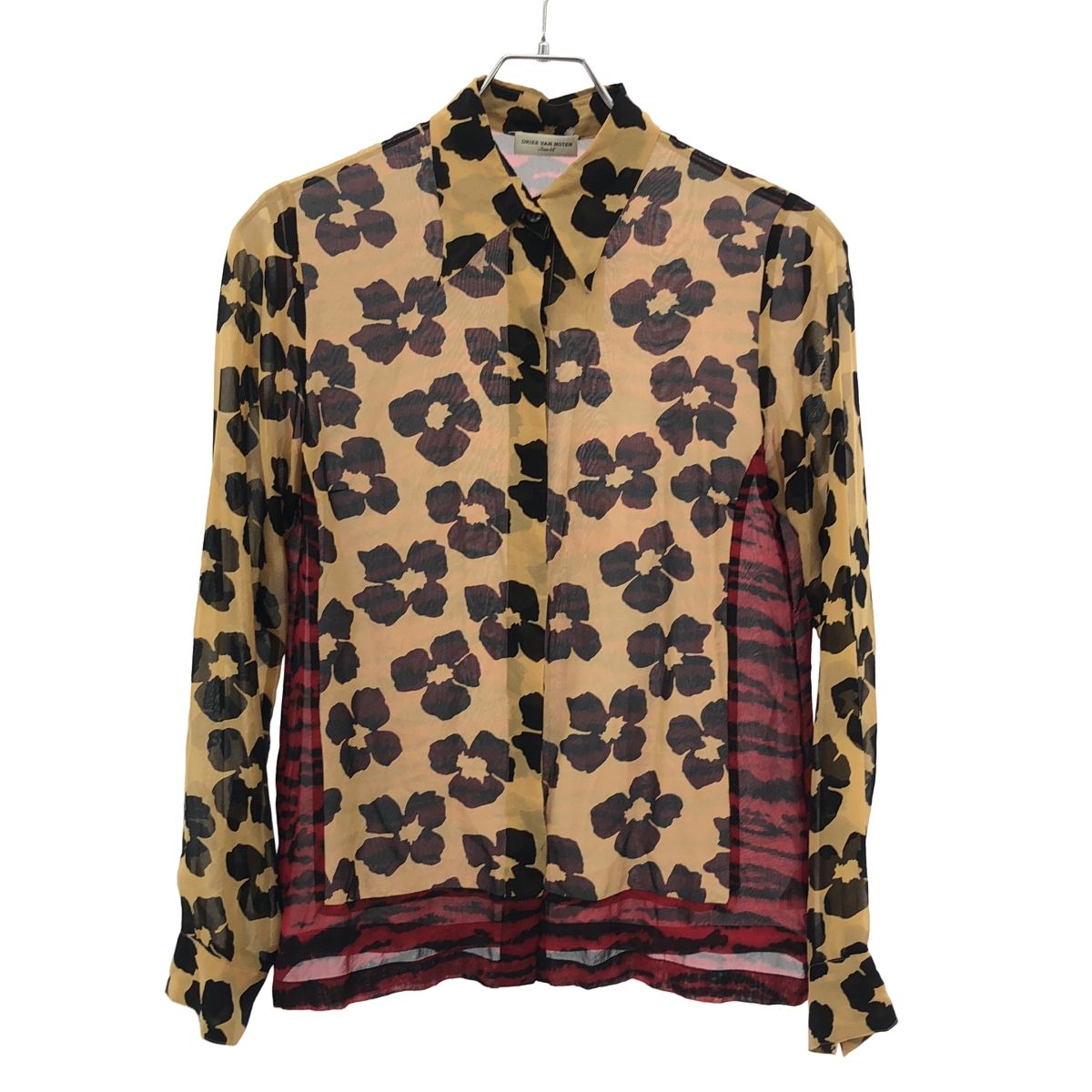 DRIES VAN NOTEN ドリスヴァンノッテン 花柄 シャツ ベージュ DRIES