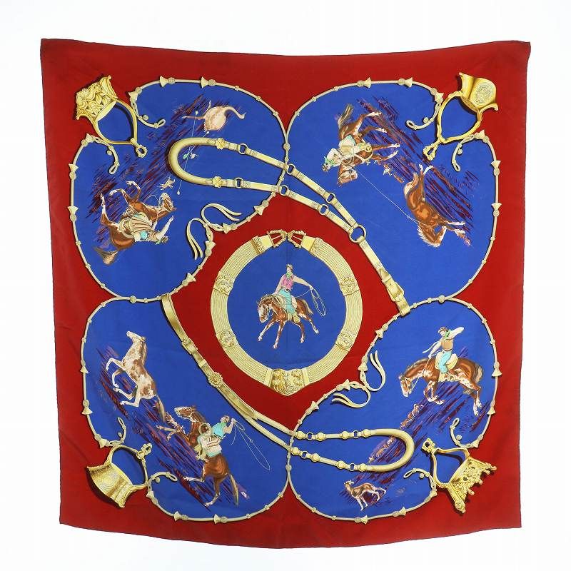 エルメス スカーフ カレ90 ペルソナ アフリカ仮面 最初価格 エルメス