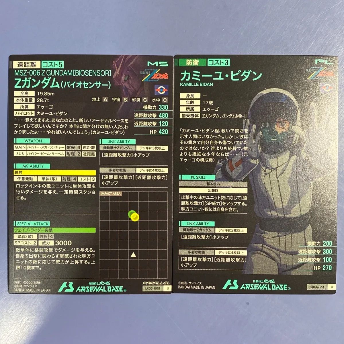 アーセナルベース Ζガンダム LX03 〈Zガンダム(バイオセンサー