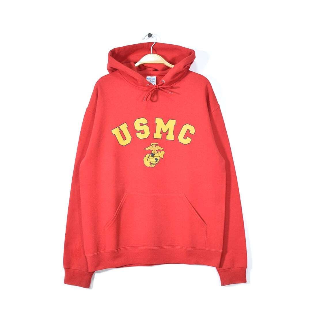 ジャージーズ パーカー スウェット フーディ レッド プリントロゴ メンズＭ 80年代 USA製 JERZEES ジャージーズ スウェット Coca Cola コカ