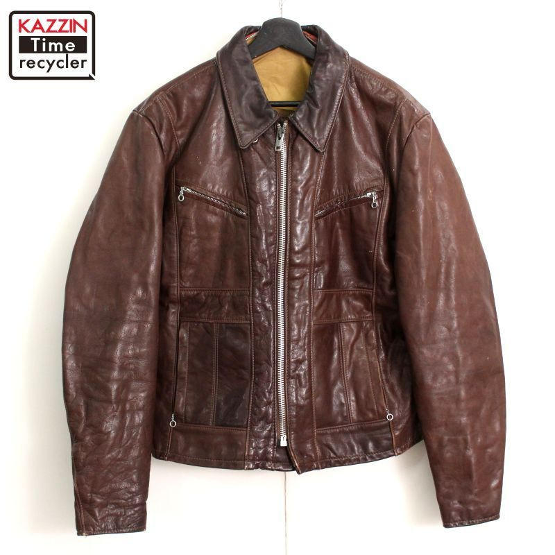 70s vintage schott レザージャケット メンズ Lサイズ相当