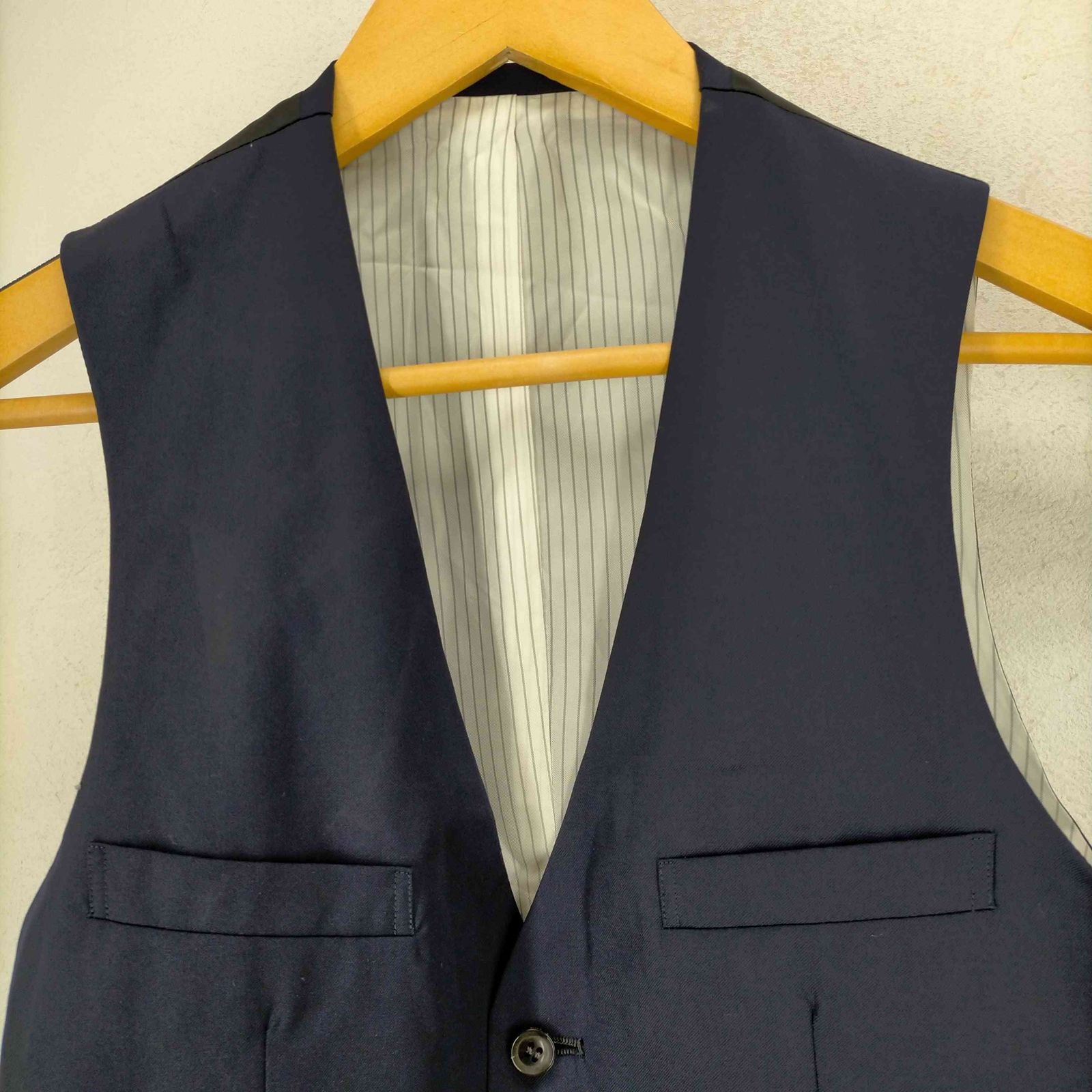 ジョンローレンスサリバン JOHN LAWRENCE SULLIVAN WOOL SINGLE VEST メンズ US：36 