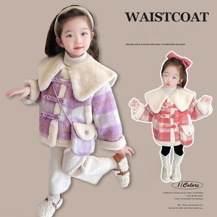 コート キッズ 子供服 女の子 厚手 秋冬 アウター 裏ボア ボアコート 冬服 韓国子ども服 ジュニア ジャケット キッズコート トップス おしゃれ 可愛い 暖かい ゆったり 防風 防寒 mingen12