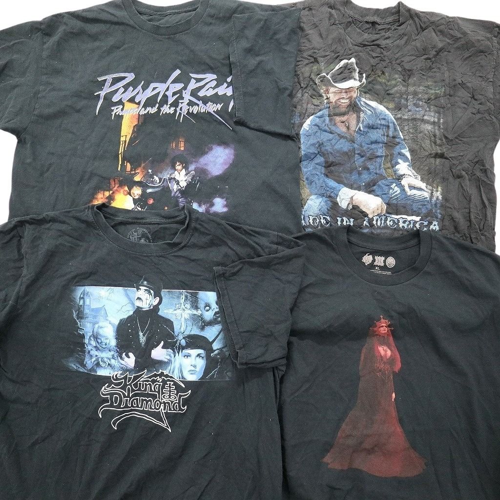 古着卸 まとめ売り 音楽・バンド 半袖Tシャツ 16枚セット (メンズ XL  