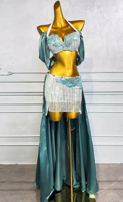 ベリーダンス オリエンタル衣装 フリンジ ブラ スカート 割引 オーダー