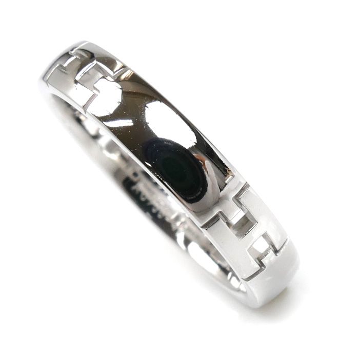 HERMES エルメス K18WG ホワイトゴールド ヘラクレス リング 指輪 H119854B 9号 49 3.8g レディース