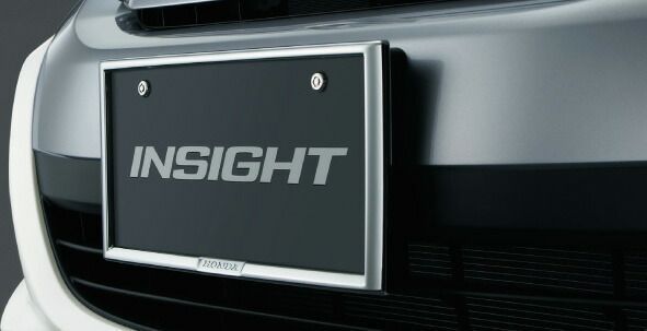 HONDA ホンダ INSIGHT インサイト ホンダ純正 ライセンスフレーム(フロント用/リア用)(メッキ/カラード) 2010.10～2011.9 | ナンバーフレーム ナンバープレートリム 車 ナンバー 枠 おしゃれ かっこい