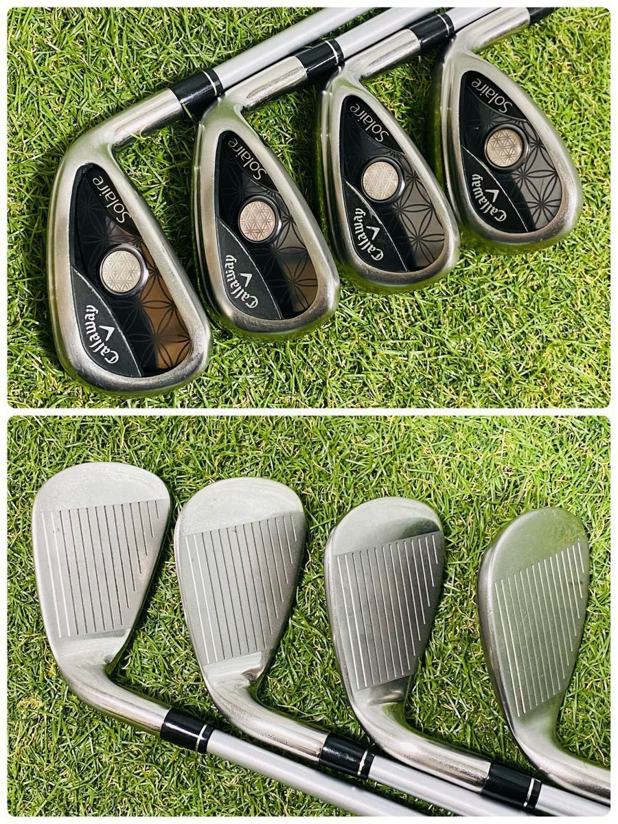 【良品】初心者推奨 キャロウェイ ソレイユ レディースゴルフセット 8本 L Callaway キャロウェイ レディース クラブセット Solaire