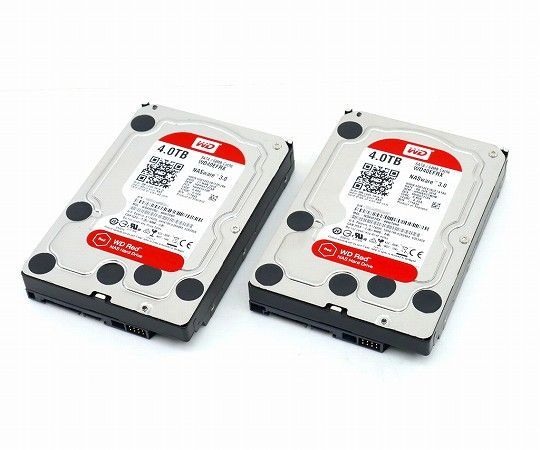 WD Red WD40EFRX[4TB/SATA]3.5インチ/HDD 2本（WD Red 4TB WD40EFRX  