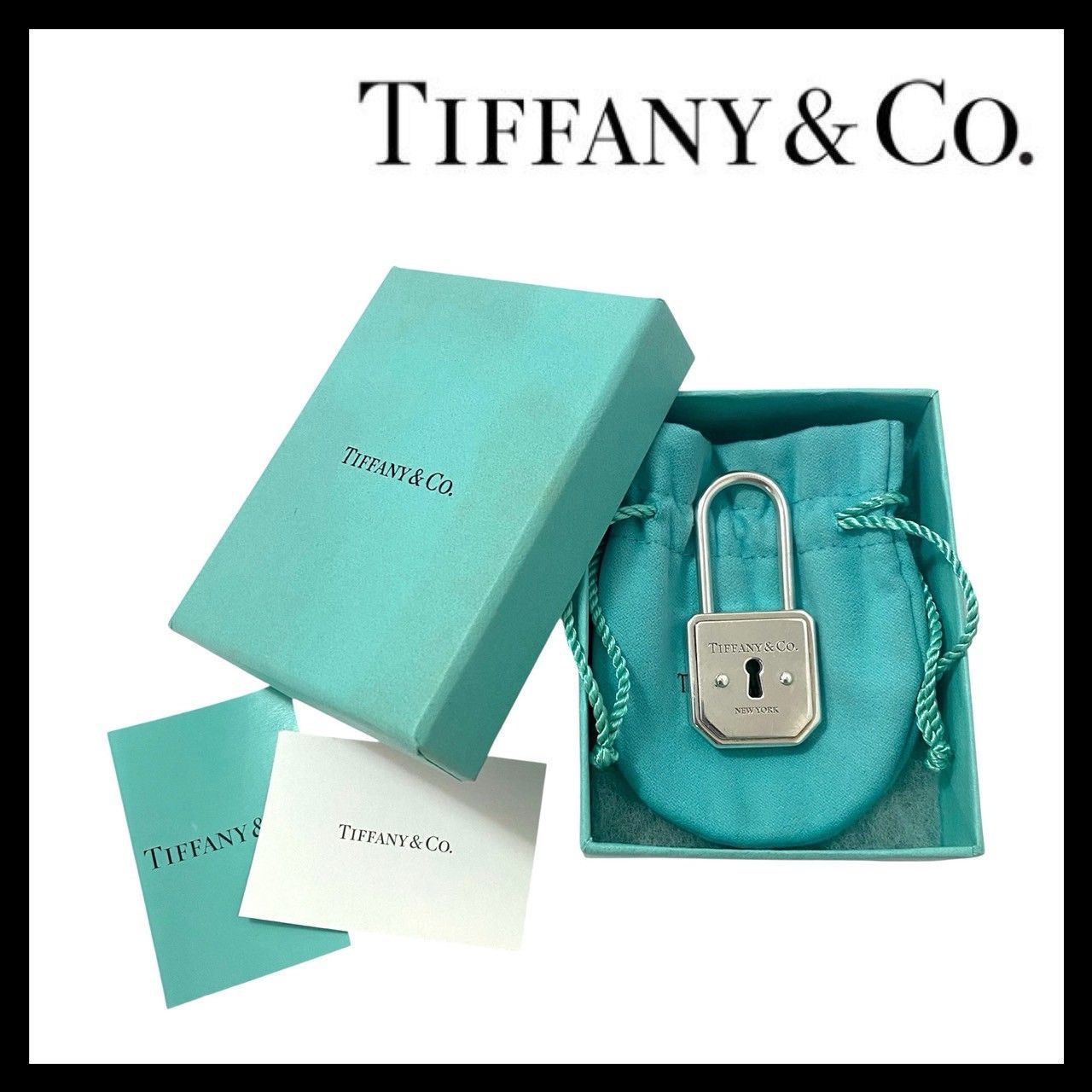 FU TIFFANY-Co. カデナ AG925 SV925 SILVER|シルバー 総重量約49.4g パドロック|南京錠 ティファニー FU-5388