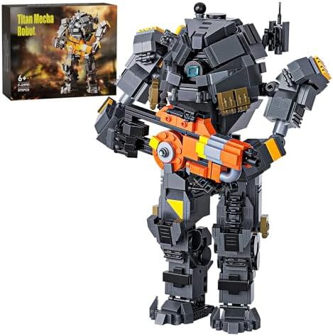 Titan 2 メカロボット組み立てキット タイタンゲーム メカアクションフィギュア ビルディングブロックセット レゴ対応 クールなロボットのおもちゃ ファンへのギフトに 男の子 子供 誕生日 クリスマス 875個