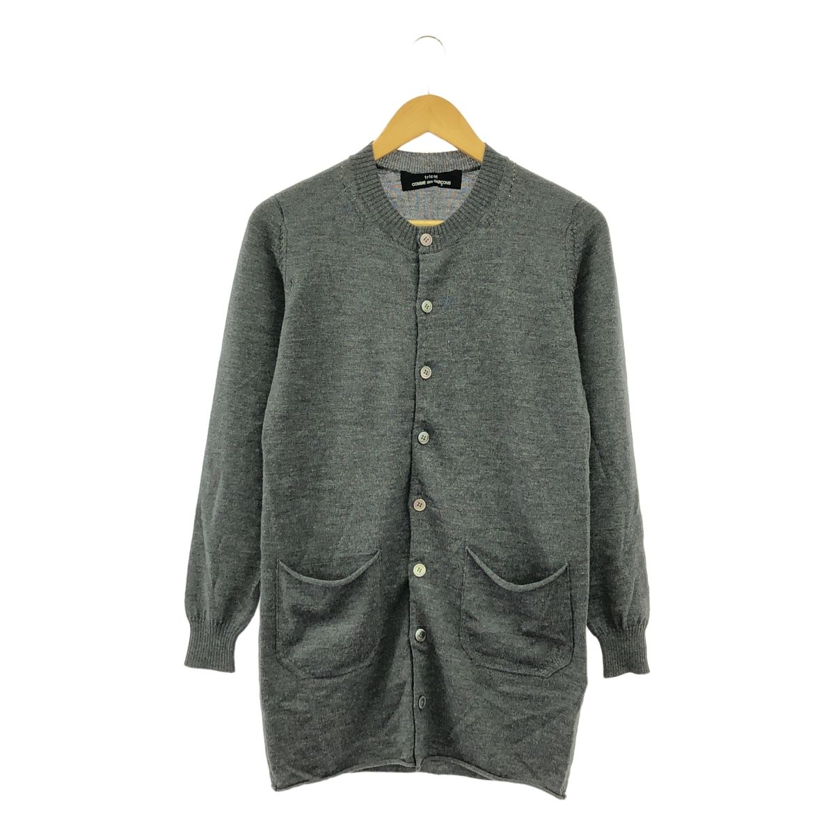 tricot COMME des GARCONS | トリココムデギャルソン | 2011AW | ウール ロング ニットカーディガン | グレー | レディース