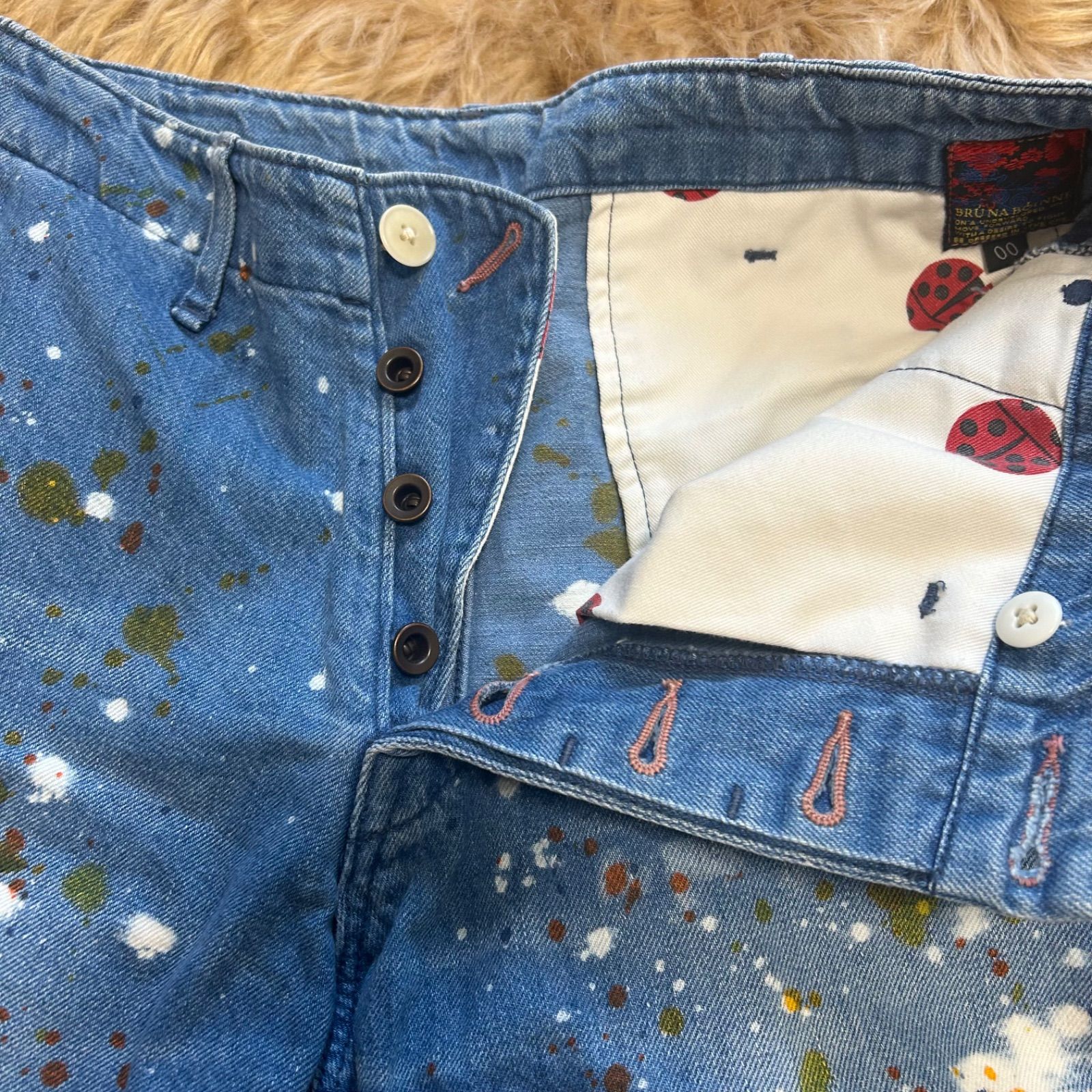 BRU NA BOINNE ブルーナボイン ペイント ハーフパンツ size00