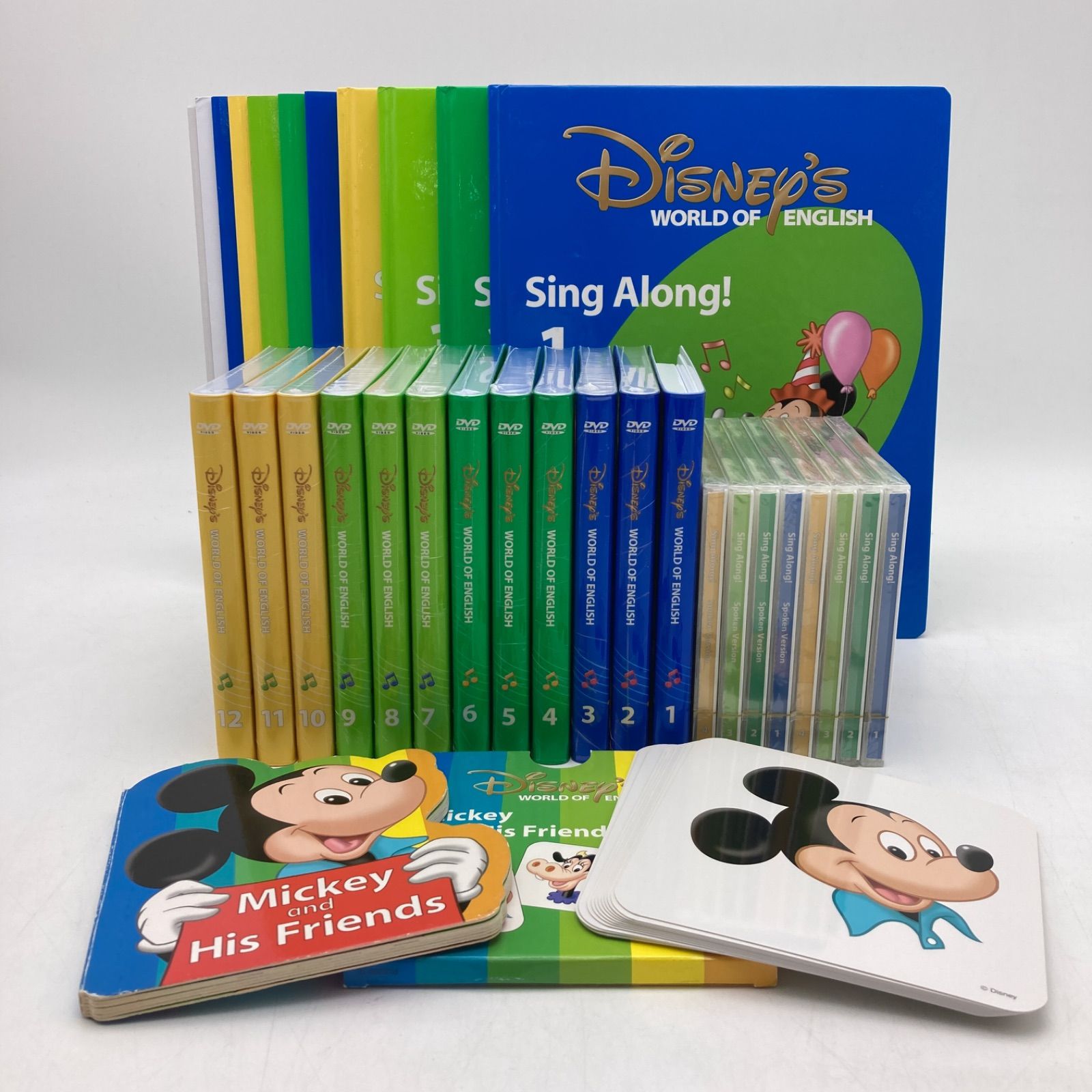 2012年購入 シングアロングセット DVD12枚 旧子役 絵本＆CD 字幕あり ディズニー英語システム DWE Disney ワールドファミリー  中古 706026 - メルカリ