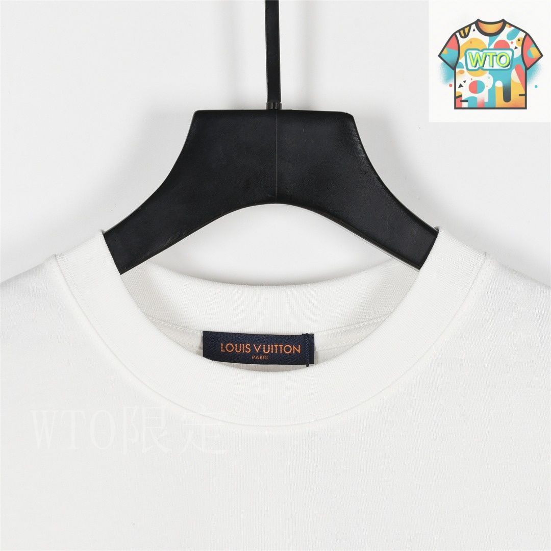 今日WTO】Louis Vuitton ルイ・ヴィトン 25ss 刺繍ロゴ T シャツ