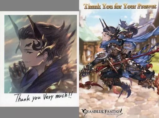その他雑貨 キャラクター ナタク ポラロイド風イラストカード＆ポストカード GRANBLUE FANTASY-グランブルーファンタジー- 2018年バレンタイン ホワイトデーキャンペーン
