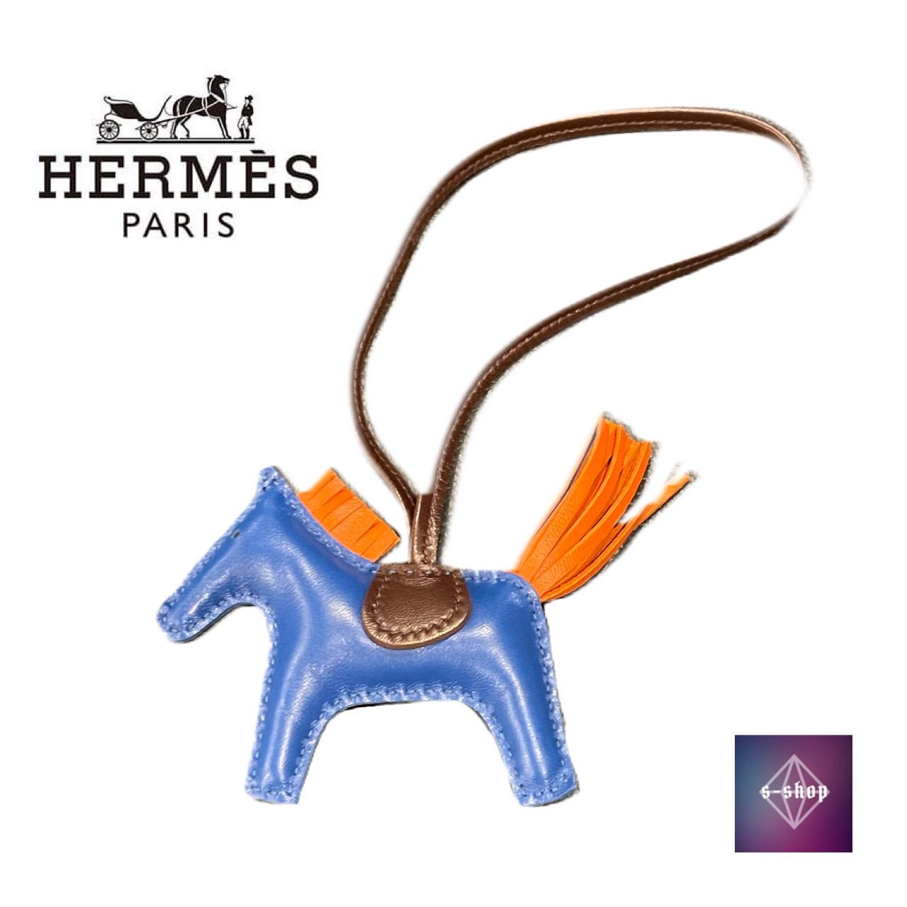 【Aランク】 エルメス HERMES ロデオ PM アニョーミロ (ラムスキン) レザー U刻印 (2022年) ロデオチャーム バッグチャーム バッグアクセサリー ヴェールクリケット /ブルーマルテ /セサミ 正規品 美品 中古 mbm27015 HERMES エルメス ロデオ チャーム PM アニョー・ミロ 2022年 Aランク