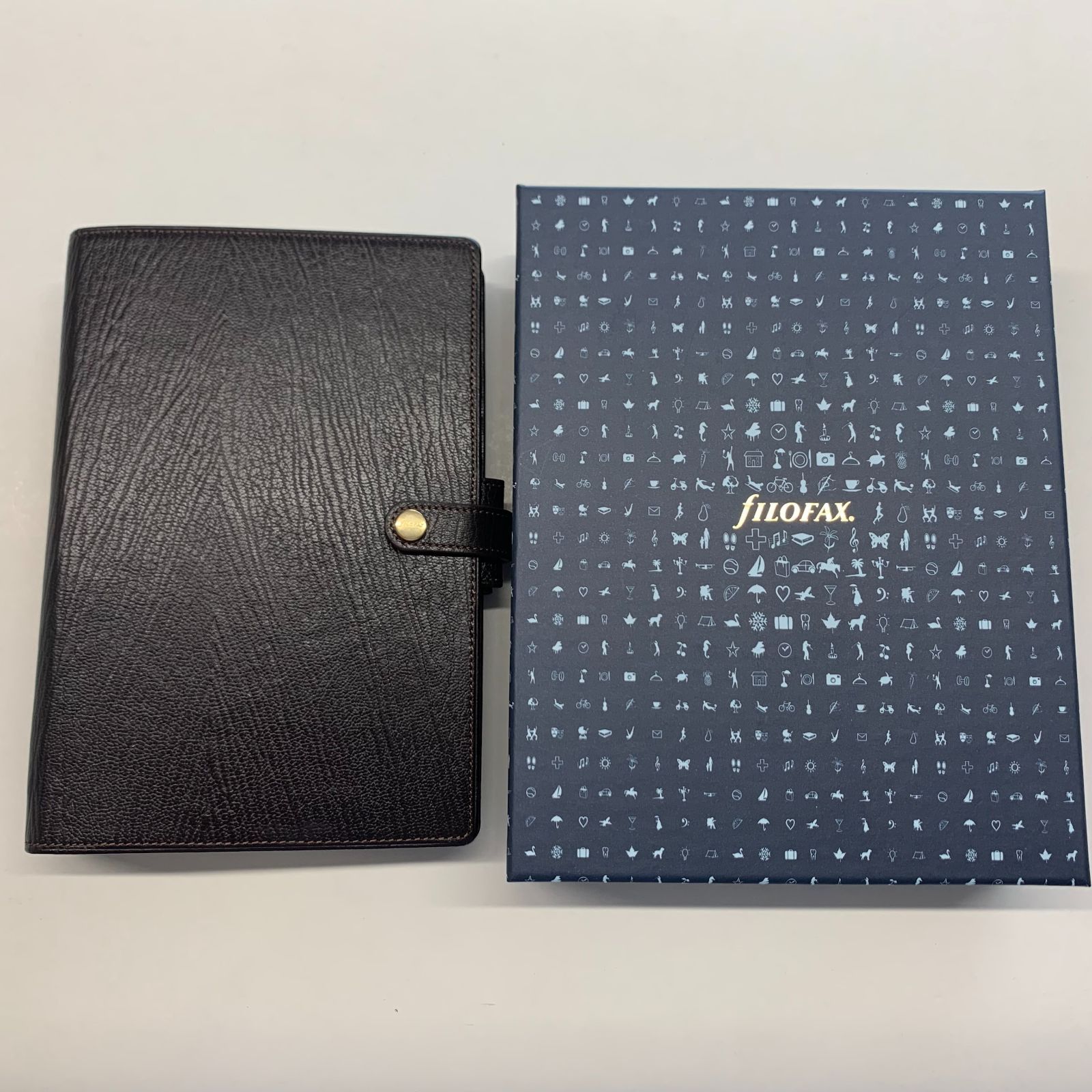 激レア ファイロファックスシステム手帳バルモラル M2 ブラウン