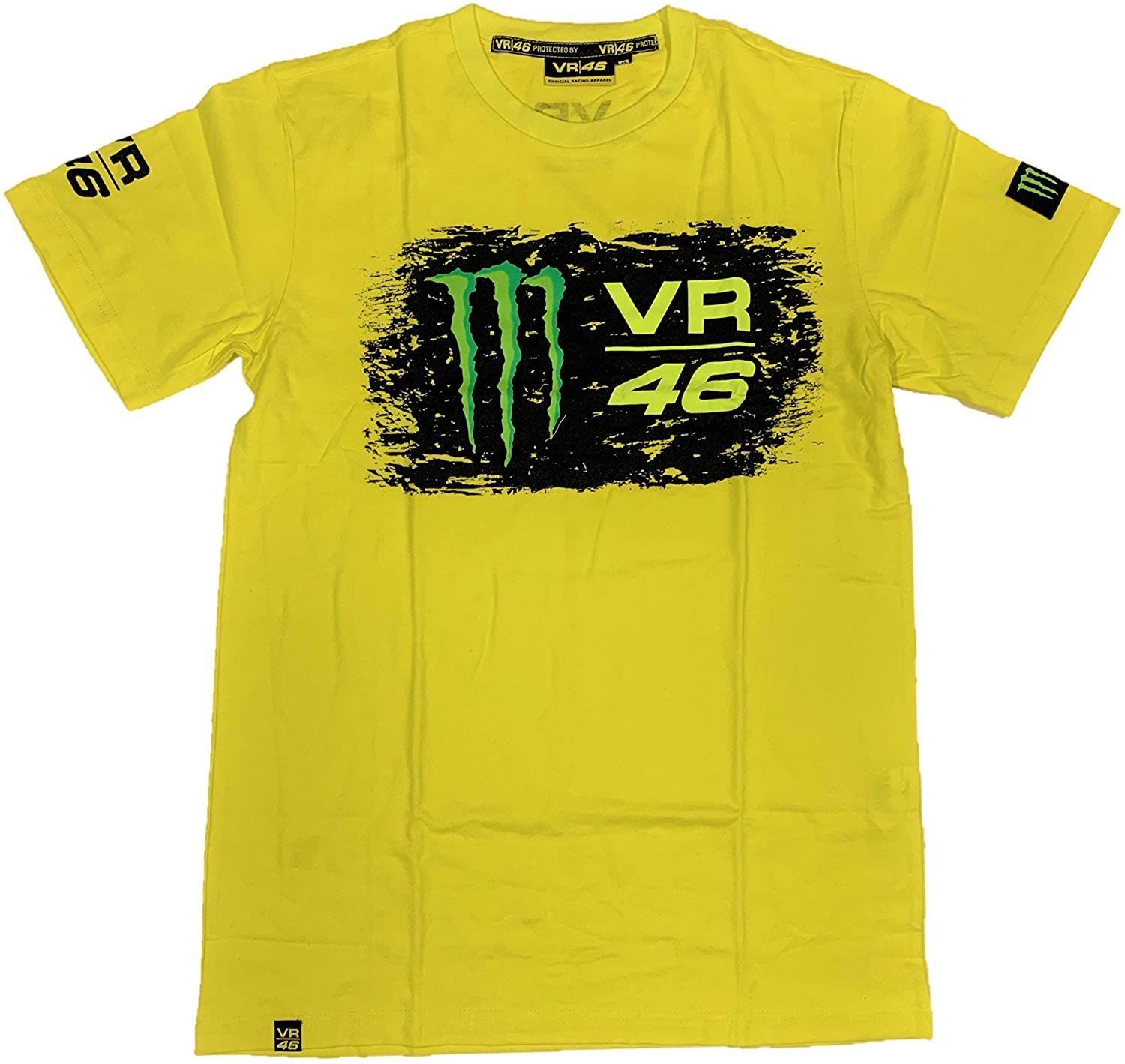 VR46 モンスターエナジー ロゴプリントTシャツ イエロー - メルカリ