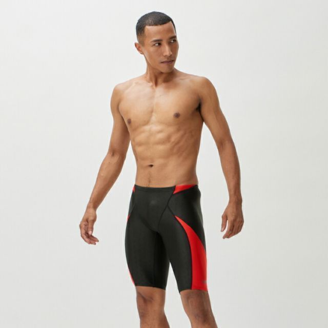 speedo スピード FLEX SX JAMMER レッド Oサイズ SC62301F RE | スポーツ 運動 スポーツ用品 服 衣類 衣料品 メンズ 男性 競泳水着 水着 ハーフスパッツ スイマー メンズジャマー 環境配慮型素材 伸縮性 