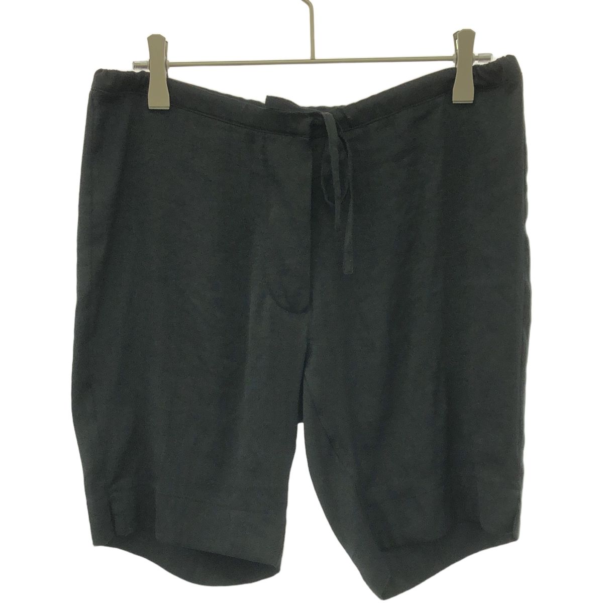 ANN DEMEULEMEESTER アンドゥムルメステール ポリエステルショートパンツ 352-21-28003 ブラック 34