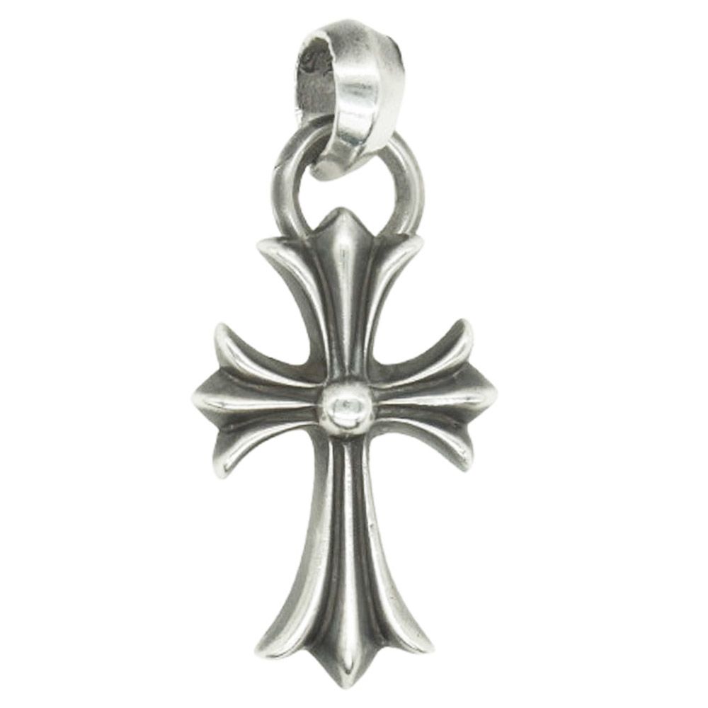 CHROME HEARTS クロムハーツ 原本有 CH CRS SML W BALE スモールCHクロスベイル Wベイル ペンダント トップ シルバー系