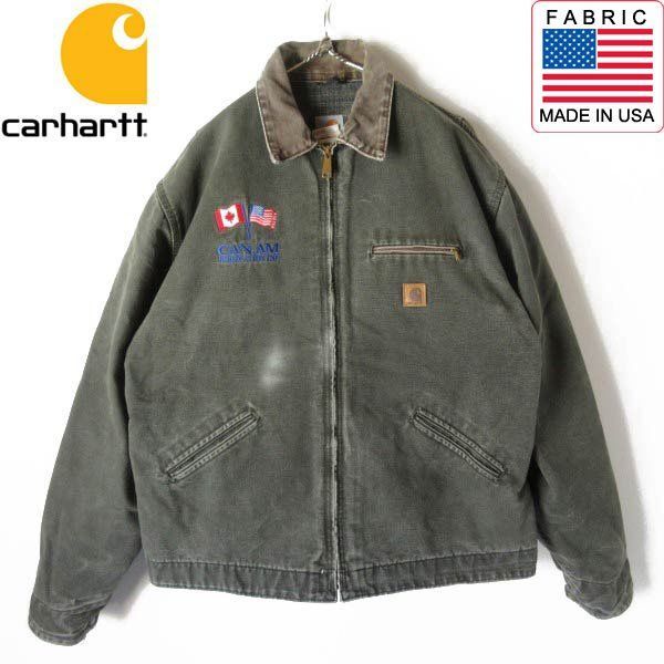 00s carhartt J97 MOS デトロイト ジャケット XL-TALL フェード モス