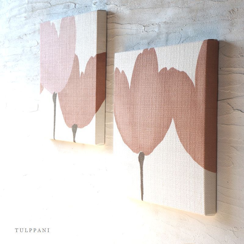 TULPPANI 2sets ファブリックパネル 木製ファブリックボード