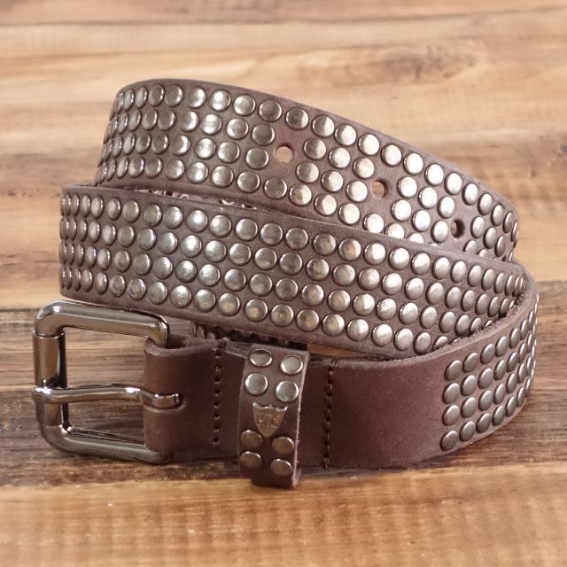 HTC エイチティーシー ベルト メンズ 4000 STUDS BELT ブラウン