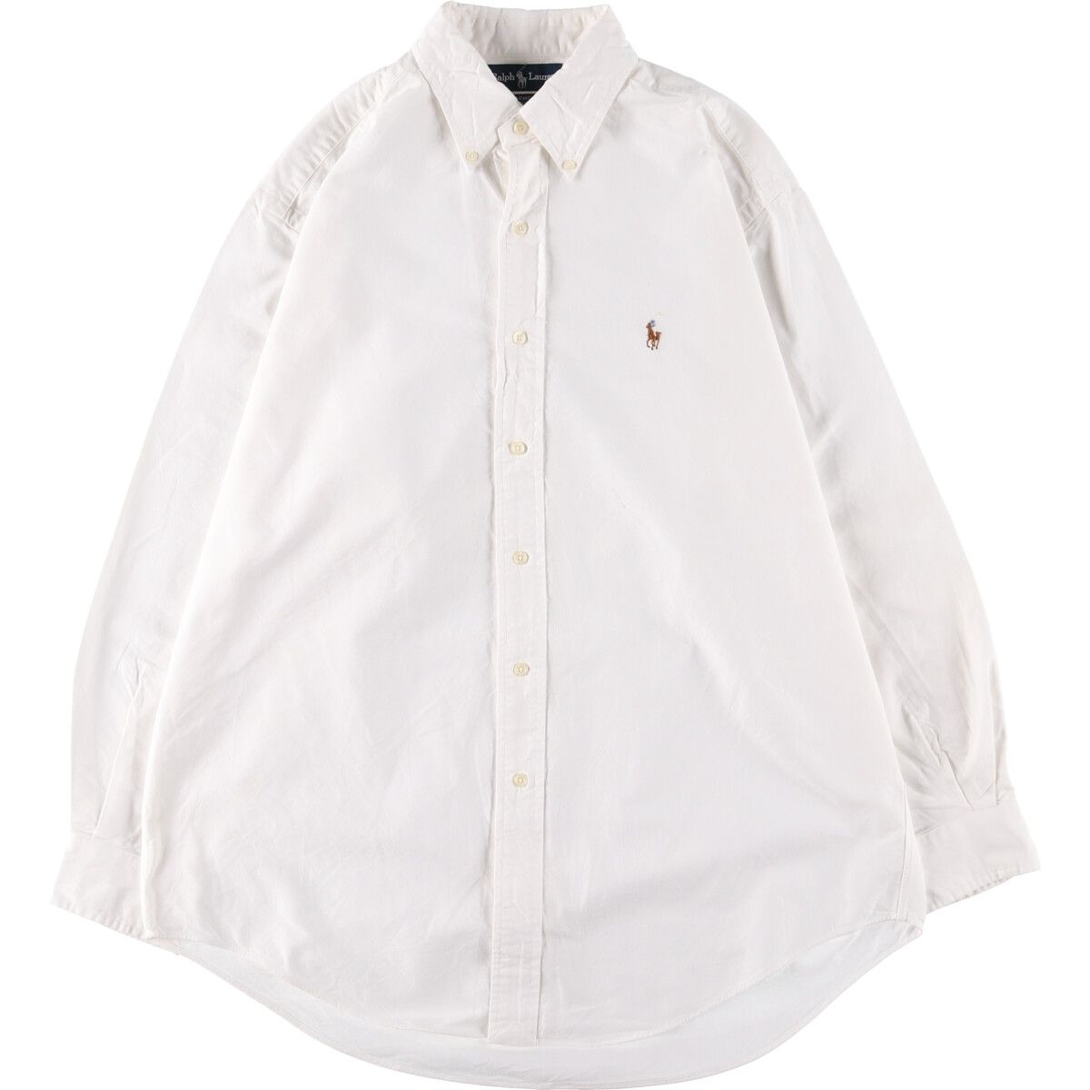 古着 ラルフローレン Ralph Lauren YARMOUTH 長袖 ボタンダウンシャツ メンズL相当/eaa499789