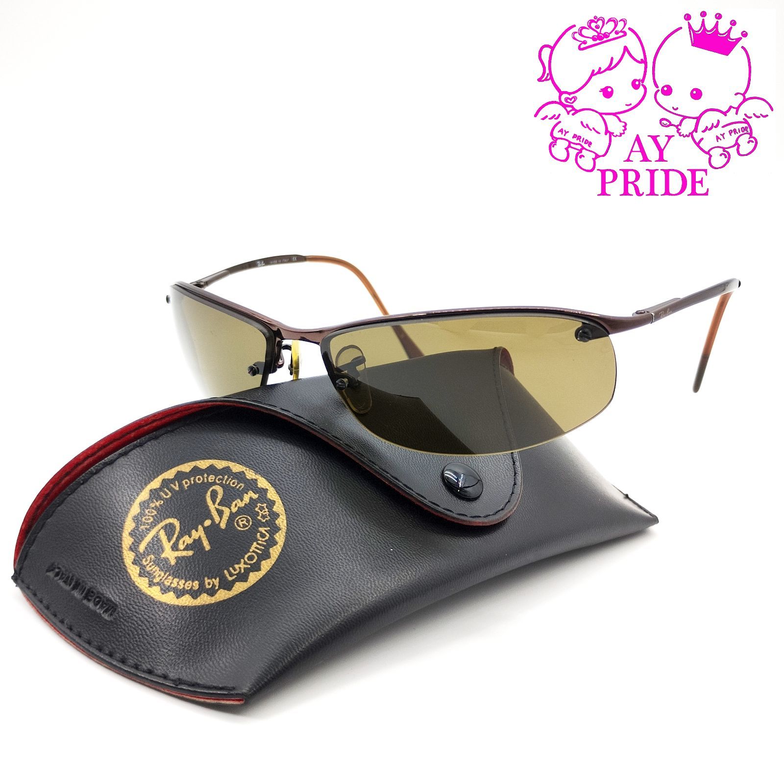 美品 RayBan ミラーレンズ サングラス RB3179 TOP BAR Ray Ban RB3179 Top Bar 003/z1 63 15mm Blue Gradient Mirror