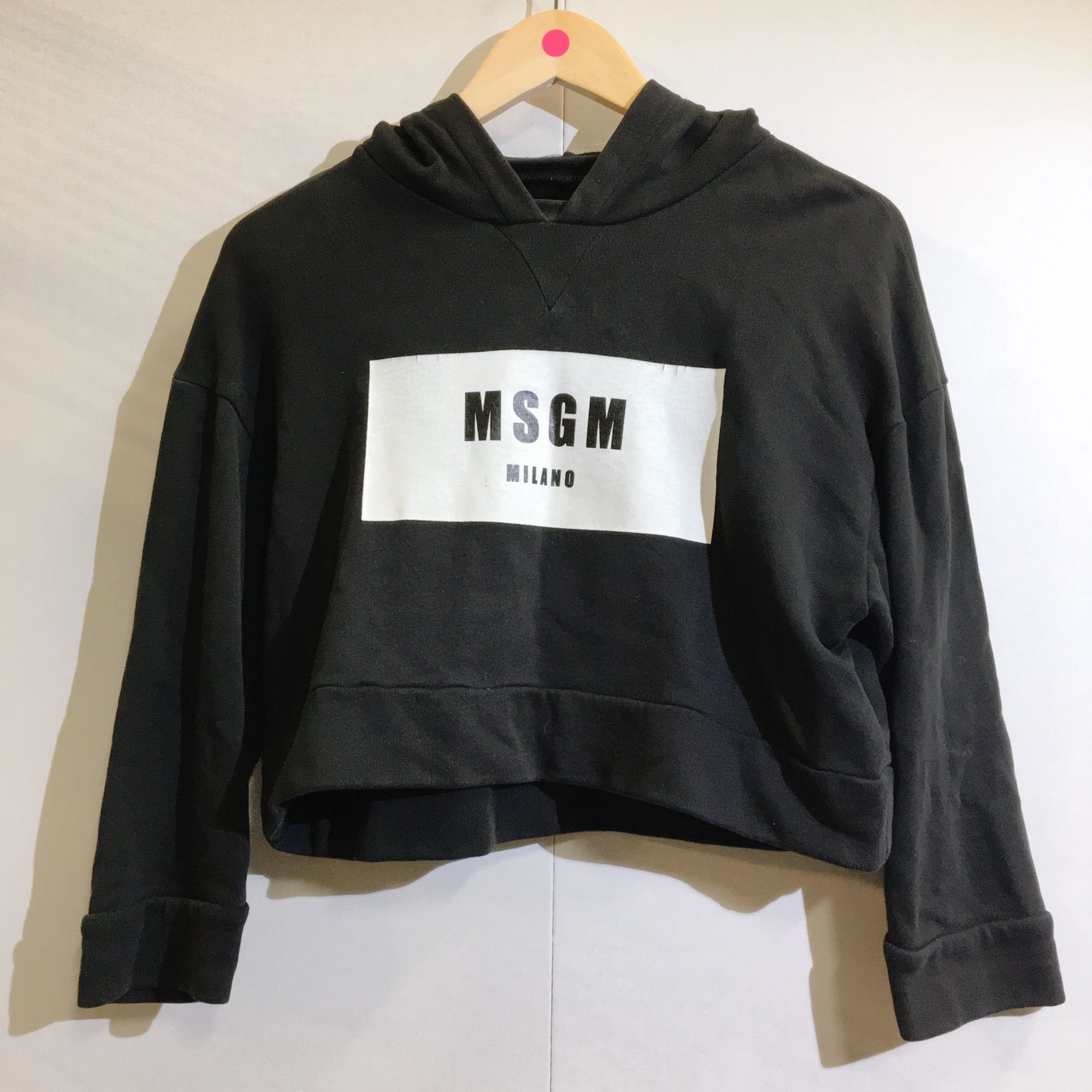 MSGM パーカー 黒 トップス レディース XSサイズ - メルカリ