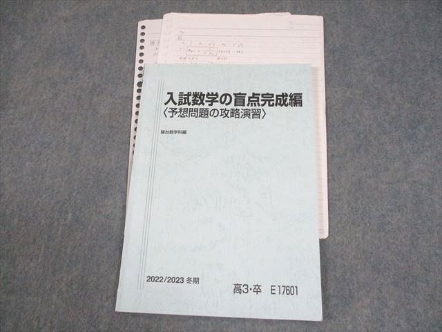 駿台 入試数学の盲点完成編 予想問題の攻略演習 テキスト 2025 冬期 小林隆章 008s0D