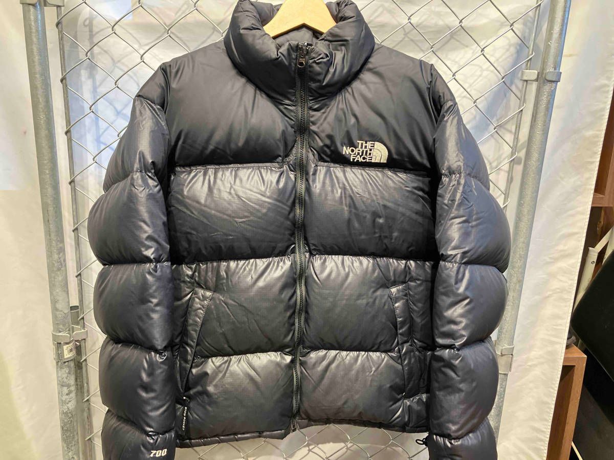 90s THE NORTH FACE NUPTSE DOWN JACKET BLACK 700 NF002YO ザノースフェイス ヌプシ ダウン L  両脇.内側.羽抜け、袖テープ破損 - メルカリ