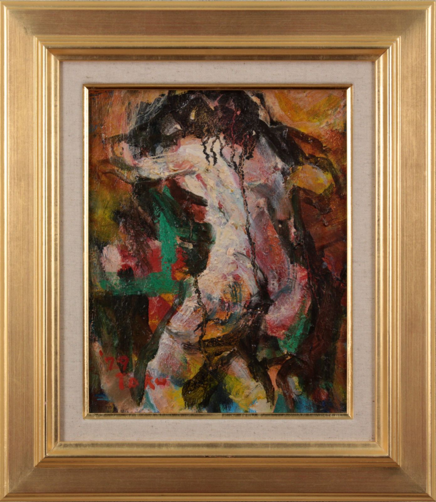 徳永鶴雄『裸婦』油彩画【真作保証】 絵画 - 北海道画廊