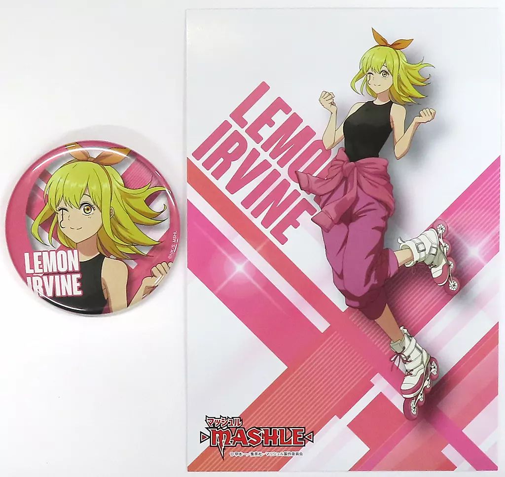 中古】グッズセット レモン・アーヴィン 缶バッジ＆ポストカードセット