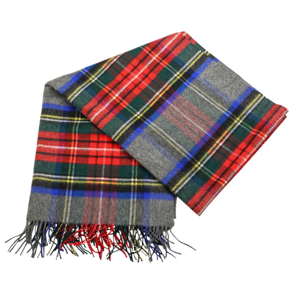 美品 Johnstons of Elgin ジョンストンズオブエルガン マルチチェック  