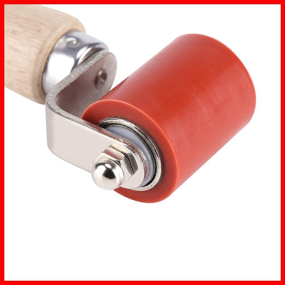 在庫処分 圧着シリコンローラー シームローラー ローラー ハンドローラー シームハンドプレスローラー 40mm 耐高温 260℃ 熱風機 溶接機 暖房 PVC溶接 パークヒート用 インストールフラットツール ゴムローラー 押さえローラー レッド HRDEVELOPMENT_JP