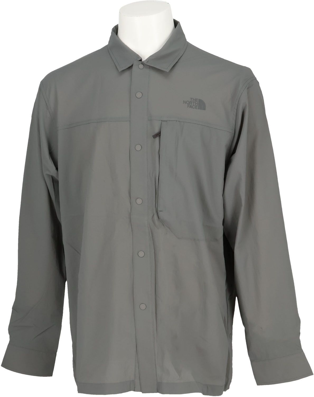ザ ノース フェイス THE NORTH FACE アウトドア ハイカーズシャツ HIKERS SHIRT メンズ トップス ウェア 長袖 ボタンシャツ 熱中症対策 抗菌 防臭 ストレッチ 撥水 ドットボタン 通気性 NR12 FG ヒューズボックスグレー