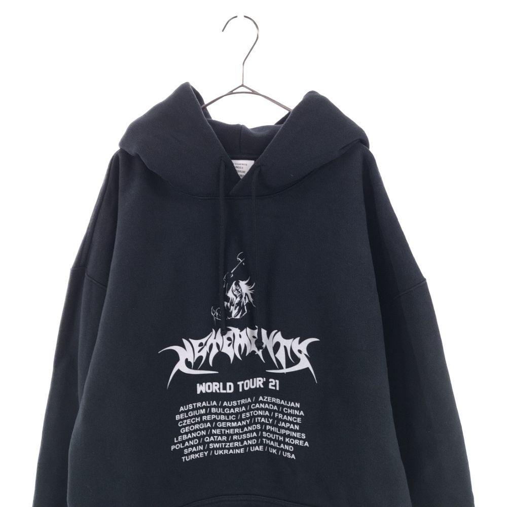 VETEMENTSヴェトモン 20AW WorldTour Hoodie ワールドツアーフーディー