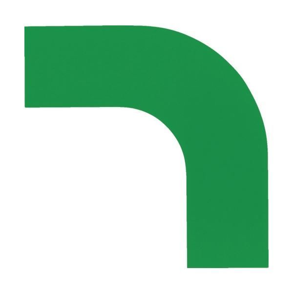 まとめ 日本緑十字社 コーナー用ガードテープ 50mm幅用 緑 屋内用 150022 1パック 10枚 ×3セット