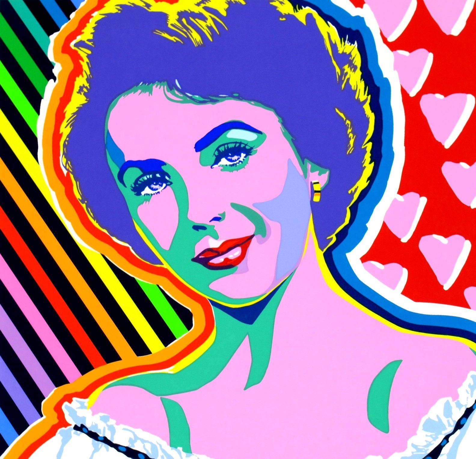 ヒロ ヤマガタ 山形博導 エリザベス テイラー シルクスクリーン