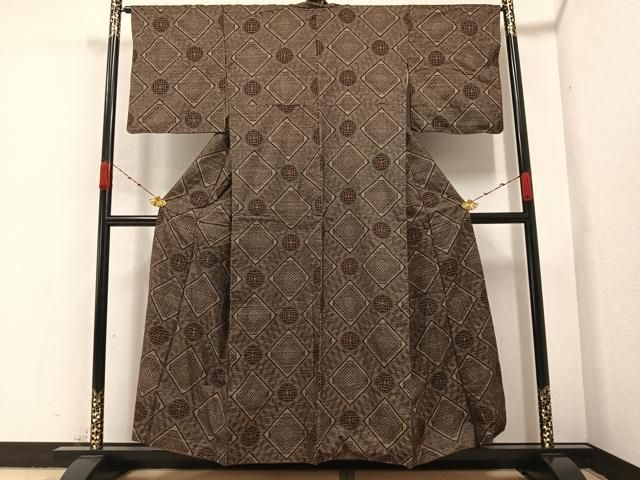 平和屋着物○本場大島紬 龍郷絣 正絹 逸品 AABA4325ph - メルカリ