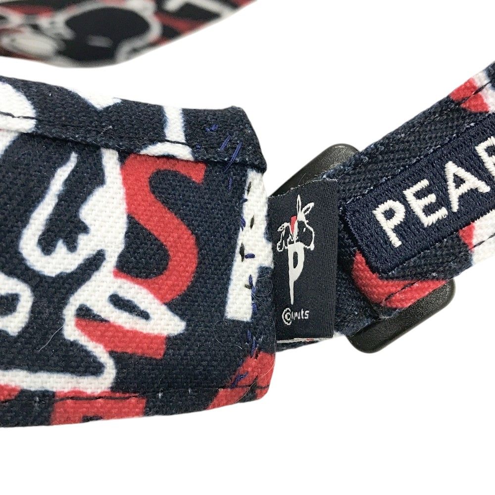 PEARLY GATES パーリーゲイツ × PEANUTS ロゴ刺繍入り サンバイザー