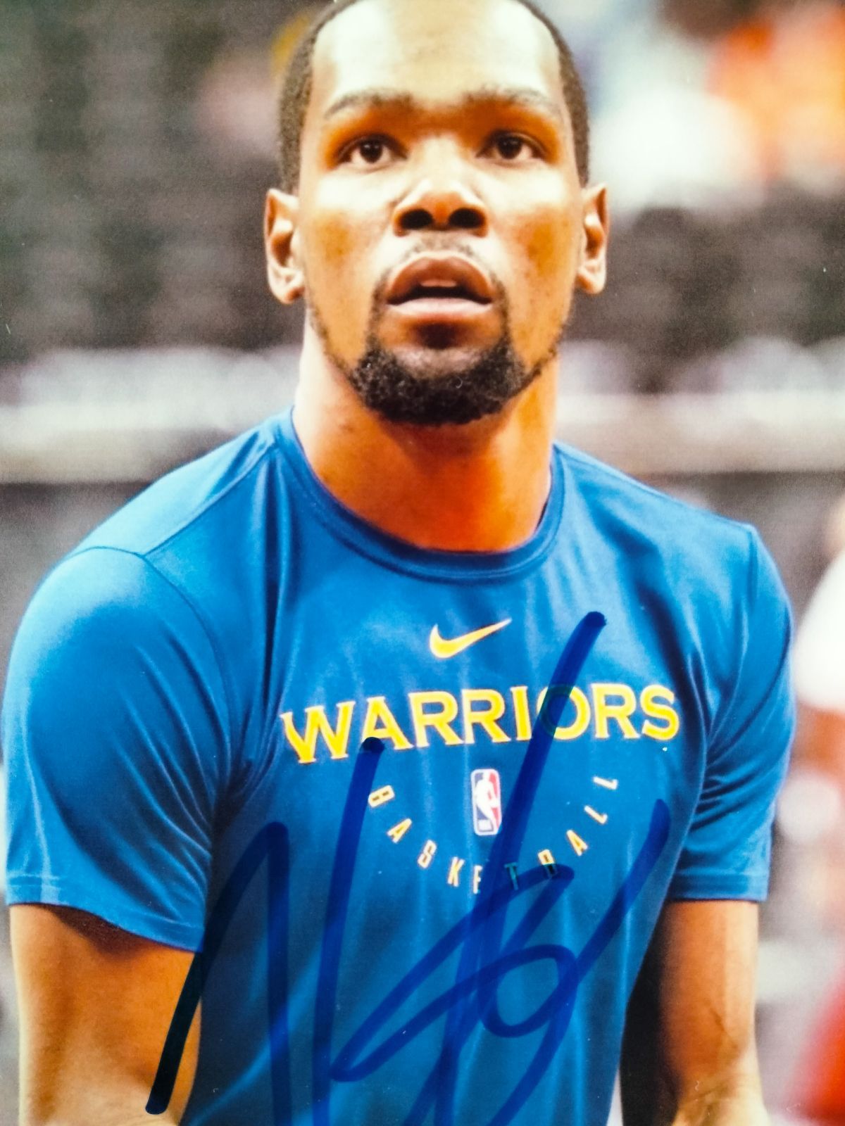 ケビン・デュラント直筆サイン入り2Lサイズ写真…Kevin Durant