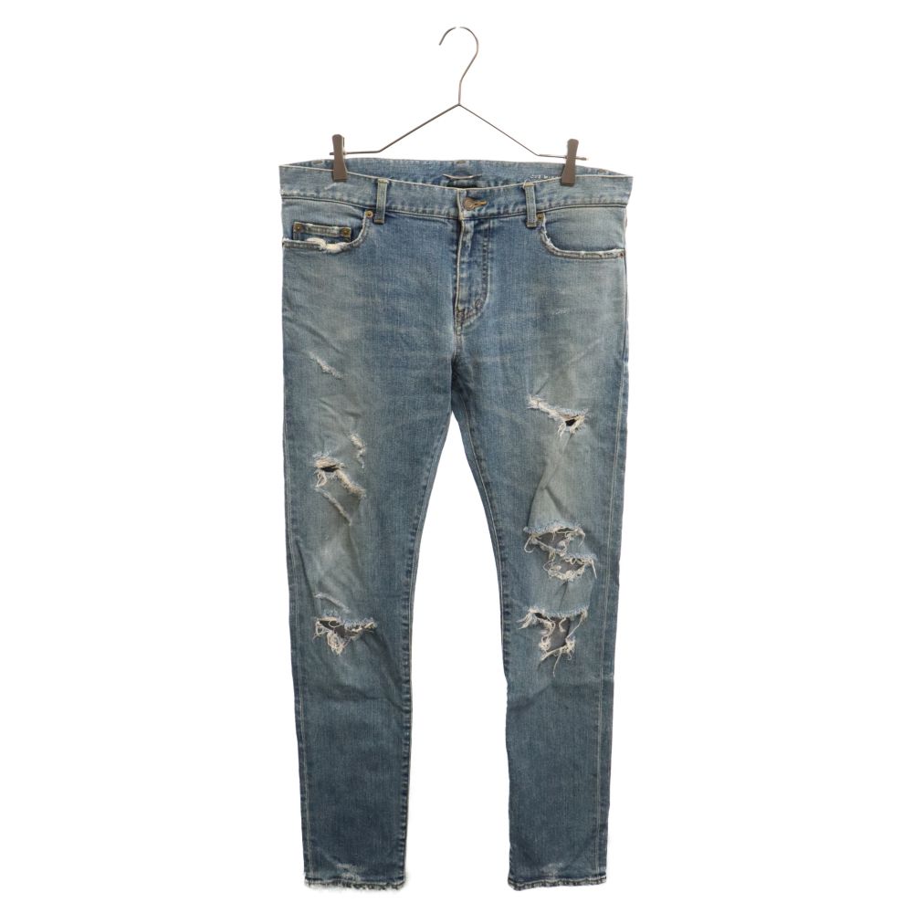 saint laurent paris 2015 デストロイクラッシュ　デニム SAINT LAURENT PARIS (サンローランパリ) 15AW Destroy Crash